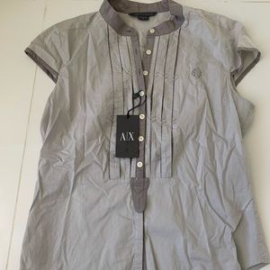 NWT Armani exchange button down women’s M